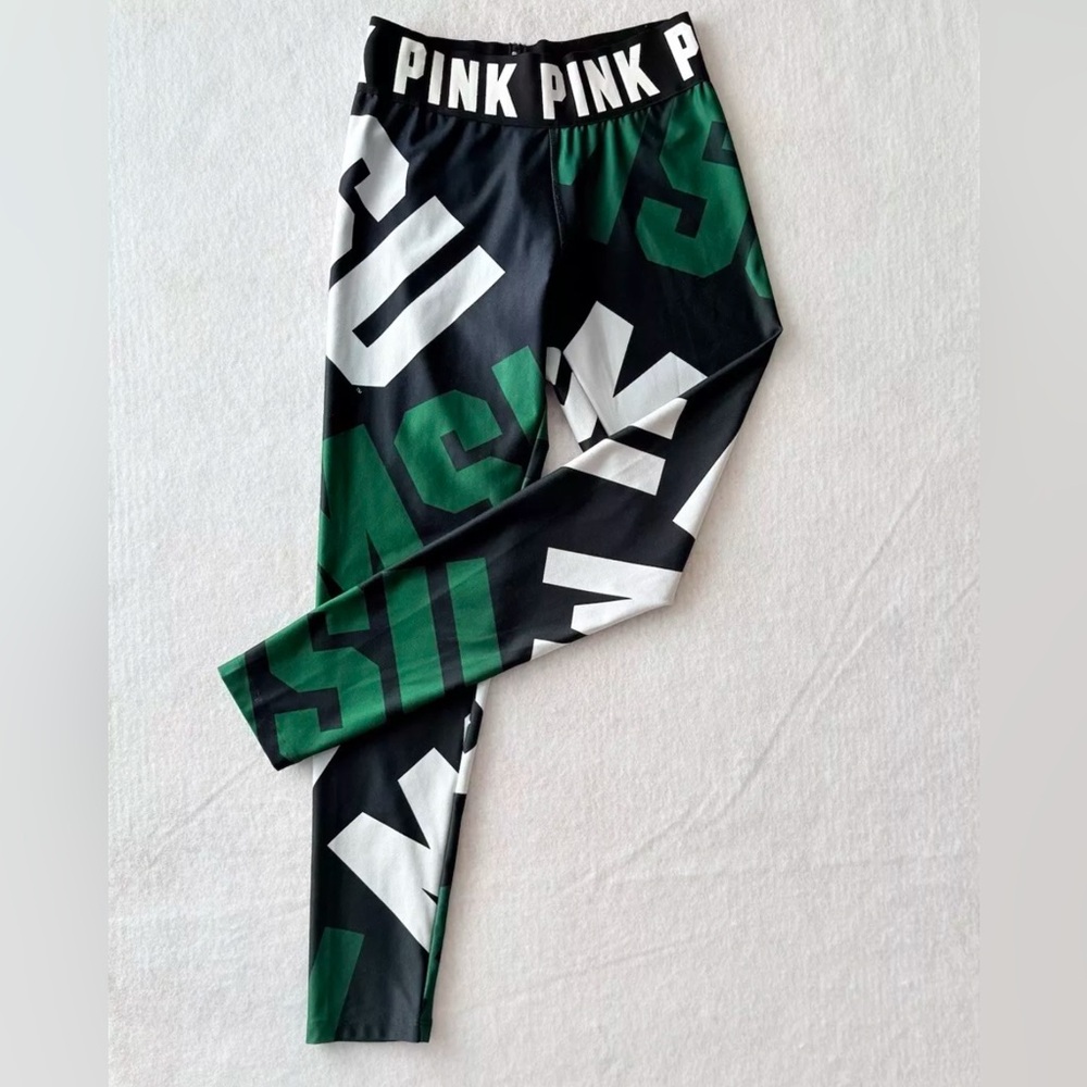 SOLD! PINK Victoria Secret MSU Leggings Size M Ultimate High-Waist ~ Gym Yoga - Picture 8 of 8